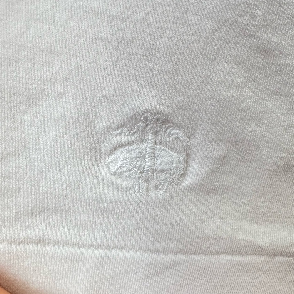 Brooks Brothers White Supima Cotton Turtleneck Rollneck Top Golden Fleece Logo - Picture 5 of 7